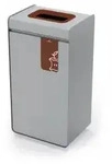DUARBLE Werstoffsammler DURASORT&reg; 55, mit Deckel 321511 , 55 Liter, Farbe: braun,