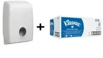 Kimberly-Clark Aktion "Aquarius" Handtuchpapier, gro&szlig; + Spender 6945 + 6778 , 