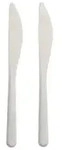 Papstar Messer, Bio-PP, wei&szlig; 96428 , 1 Karton = 20 Packungen &agrave; 50 St&uuml;ck