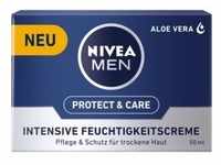NIVEA For Men PROTECT & CARE Intensive Feuchtigkeitscreme 88812 , 50 ml - Dose