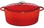 K&uuml;chenprofi Bratentopf, oval, rot 04 0200 14 35 , Durchmesser: 35 cm