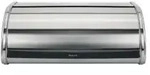 Brabantia Rollbrotkasten, 16 Liter 348921 , Farbe: Matt Steel, Seiten: Matt Black