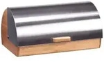 Zeller Bamboo Brotkasten 25344 , Ma&szlig;e: 39 x 25,5 x 18,5 cm, natur / silber