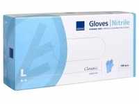 ABENA® Sensitive Nitril Einweghandschuhe, blau 1 Packung = 100 Stück, Größe...