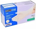 HYGOSTAR&reg; Latexhandschuhe Grip, puderfrei, wei&szlig; 2676 , 1 Packung = 100 St&uuml;ck,