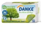 Danke Toilettenpapier aus 100 % Recyclingpapier 5757 , 1 Packung = 16 Rollen &agrave;...