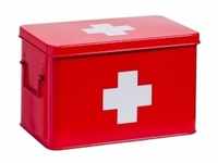 Zeller Metall Medizin-Box 18116 , Maße: 32 x 19,5 x 20 cm, rot