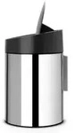 Brabantia Abfalleimer Slide Bin, 5 Liter 397127 , Farbe: Brilliant Steel, mit