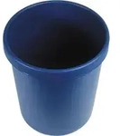 helit Papierkorb "the german" mit Rand, 30 Liter Farbe: blau