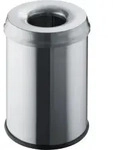 helit Papierkorb "the guardian", 15 Liter Farbe: edelstahl