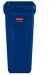 Rubbermaid Abfalleimer Slim Jim&reg;, 60 Liter 1971257 , Farbe: blau