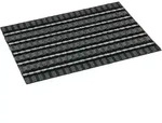 ASTRA POLY BRUSH T&uuml;rmatte, 40 x 60 cm 250015041 , Farbe: schwarz / silber