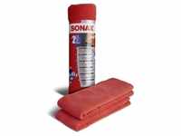 SONAX Microfasertuch Außen, Lackpflege 04162410 , 1 Packung = 2 Tücher, 40 x 40 cm