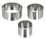Metaltex Allzweck - Kochringe, Inox-Edelstahl, rund 204536 010 , 3-teiliges...