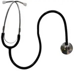 MED-COMFORT Flachstethoskop 09300 , 1 St&uuml;ck, Schlauchfarbe: schwarz