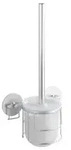 WENKO Turbo-Loc WC-Garnitur 18768100 , Ma&szlig;e: 10 x 37,5 x 11,5 cm, Farbe: Silber /