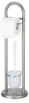 WENKO Siena Stand WC-Garnitur 17202100 , Farbe: silber / chrom satiniert