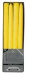 Papstar Leuchterkerzen aus 100 % Stearin 17942 , 1 Packung = 8 St&uuml;ck, gelb