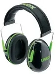uvex K1 Kapselgeh&ouml;rschutz 2600001 , Farbe: schwarz / gr&uuml;n, 28 dB