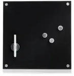 Zeller Glas Memoboard 11602 , Ma&szlig;e: 40 x 40 cm, schwarz