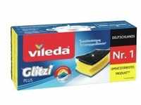 Vileda Glitzi Plus Topfreiniger mit Antibac 144 , 1 Packung = 3 Stück