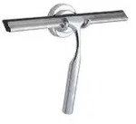WENKO Terni Badezimmerwischer / Abzieher 16700100 , Breite: 24,5 cm, Farbe: silber