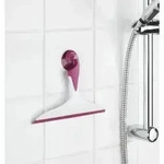 WENKO Loano Duschabzieher, mit Haken 20176100 , Farbe: Pink