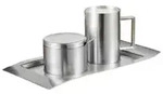 Esmeyer WAVE Zucker- und Milchset 5tlg. 400-1655 , Inhalt: Tablett, Gie&szlig;er,