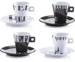 Zeller Coffee style Espresso-Set, 8-teilig 26540 , Material: Porzellan,
