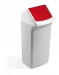 DURABLE Wertstofftonne DURABIN FLIP 40, mit Schwingdeckel VEH2012037 , 40 Liter,