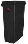 Rubbermaid Abfalleimer Slim Jim&reg;, 87 Liter FG354060BLA , Farbe: schwarz
