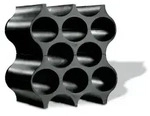 Koziol Weinregal SET-UP, flexibel aufbaubar 3596526 , Farbe: schwarz
