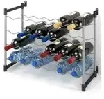 Metaltex Flaschenregal, plastifiziert 383724 039 , Ma&szlig;e: 58 x 26 x 45 cm, 24
