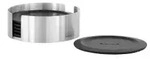 Blomus LARETO Untersetzer Set 63476 , 1 Set = 6 Untersetzer mit Edelstahlhalter