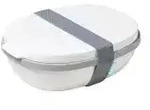 Mepal Lunchbox Ellipse duo, 1425 ml 107640030600 , Farbe: wei&szlig;, Nordic white