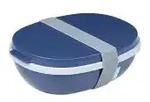 Mepal Lunchbox Ellipse duo, 1425 ml 107640016800 , Farbe: dunkelblau, Nordic denim