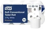 Tork Kleinrollen Toilettenpapier T4 Premium, 3-lagig, wei&szlig; 110316 , 1 Packung...