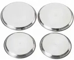 KR&Uuml;GER Herdabdeckplatten &ndash; 4er Set Edelstahl 517247 , Durchmesser: 16 cm + 20 cm