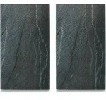 Zeller Schiefer Herdabdeck-/Schneideplatten-Set, 30 x 52 cm 26258 , Material: