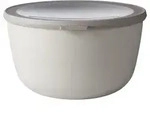 Mepal Frischhaltedose cirqula rund, 3000 ml 106218032500 , Farbe: wei&szlig;, Nordic white