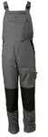Planam&reg; Latzhose CANVAS 320, Cordura-Besatz, grau/schwarz 2133 , 1 St&uuml;ck, Gr&ouml;&szlig;e: