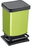 Rotho Treteimer PASO, 20 Liter 1754010747 , Farbe: schwarz/ limettengr&uuml;n