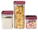 Mepal Vorratsdose Set omnia, 3-teilig 106400073700 , Farbe: bordeaux, Nordic berry