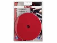 SONAX PolierSchwamm (hart) Ø 165 mm DA CutPad 04934410 , Farbe: rot