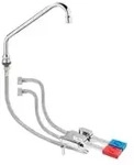 SARO Armatur Fu&szlig;pedal - Kalt- / Warmwasser Set THEA 457-1025 , Ma&szlig;e (L x B x H):