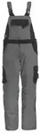 FHB&reg; Premium Latzhose ECKHARD Twill 300, grau/schwarz 130630 , 1 St&uuml;ck, Gr&ouml;&szlig;e: 54