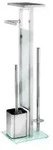 WENKO Debar Stand WC-Garnitur mit Ablage 23364100 , Farbe: Wei&szlig;, satiniert
