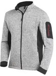 FHB&reg; Strickfleece-Jacke CHRISTOPH, grau/schwarz 79595 , 1 St&uuml;ck, Gr&ouml;&szlig;e: L