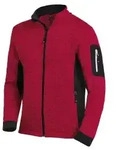 FHB&reg; Strickfleece-Jacke CHRISTOPH, rot/schwarz 79595 , 1 St&uuml;ck, Gr&ouml;&szlig;e: XL