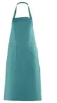Leiber Latzsch&uuml;rze, ca. 100 cm lang, mit Tasche 11/529/75 , Farbe: petrol